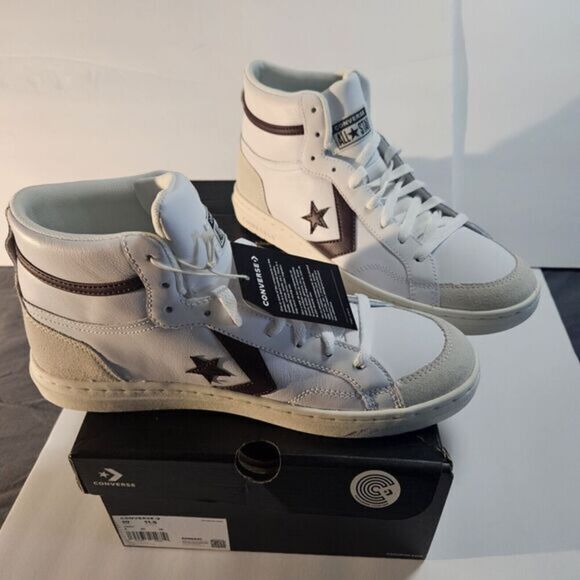 Size 10 Mens - Converse A08644C Pro Blaze Classic Mid White /New / Imperfect Box - Picture 2 of 13